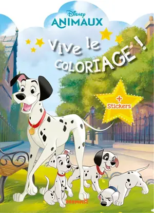 Disney animaux : vive le coloriage ! : + stickers