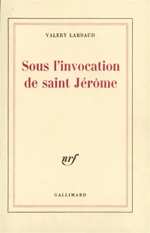 Sous l'invocation de Saint Jérome