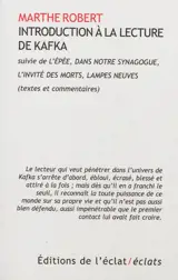 Introduction à la lecture de Kafka. L'épée. Dans notre synagogue