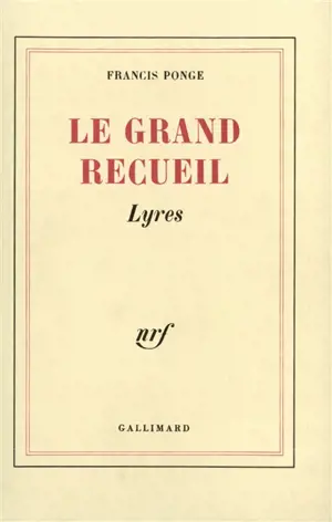 Le Grand recueil. Vol. 1. Lyres