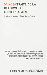 Traité de la réforme de l'entendement
