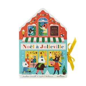 Noël à Jolieville : un livre accordéon géant avec des flaps !