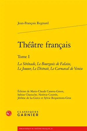 Théâtre français. Vol. 1