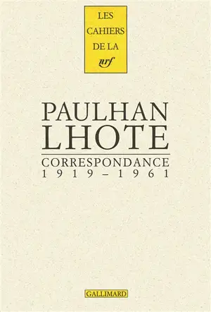 Correspondance : 1919-1961