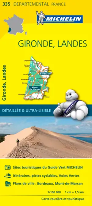 Carte Départementale Gironde, Landes