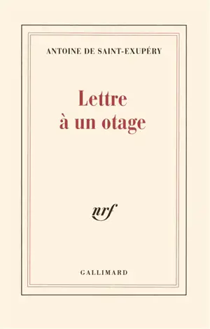 Lettre à un otage