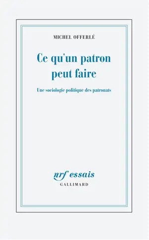 Ce qu'un patron peut faire : une sociologie politique des patronats