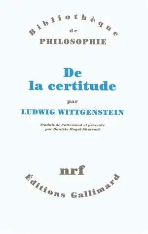 De la certitude
