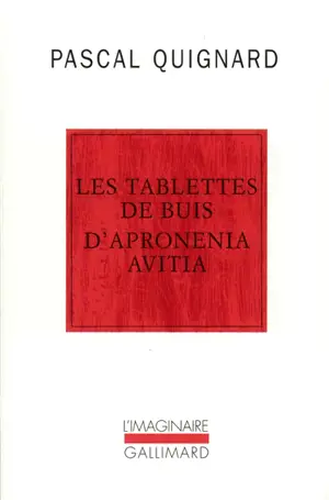 Les tablettes de buis d'Apronenia Avitia