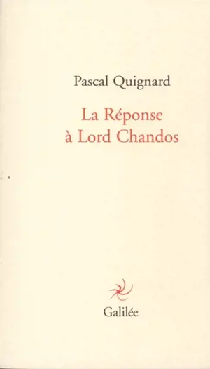 La réponse à Lord Chandos