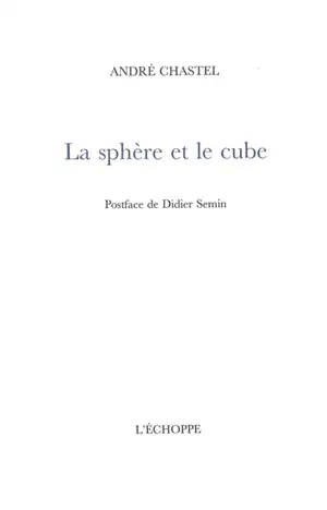 La sphère et le cube