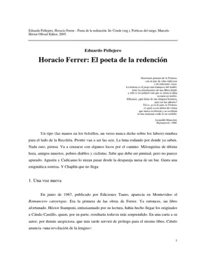 HORACIO FERRER POETA DEL TANGO DVD