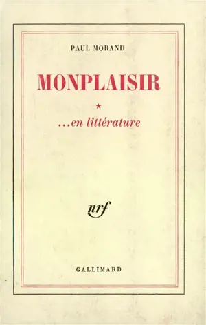 Monplaisir en littérature