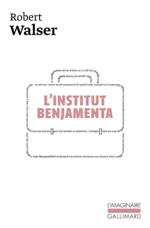 L'Institut Benjamenta (Jakob von Gunten)