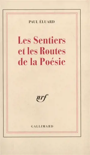 Les sentiers et les routes de la poèsie