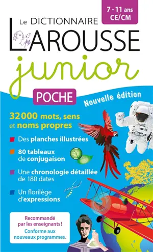 Le dictionnaire Larousse junior poche, 7-11 ans, CE, CM