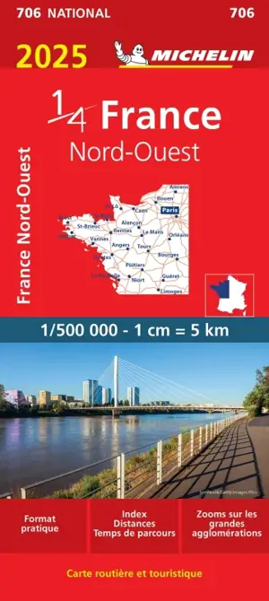 CARTE NATIONALE FRANCE NORD-OUEST 2025