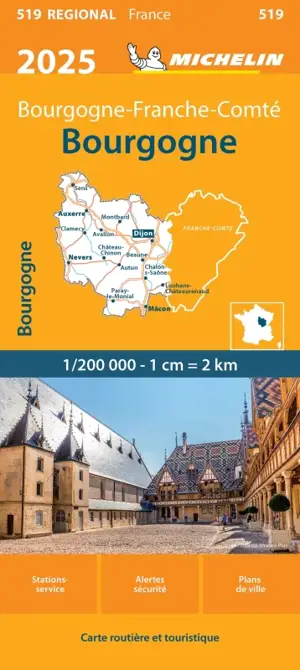 Carte Régionale Bourgogne 2025
