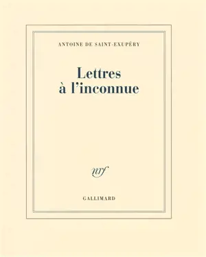 Lettres à l'inconnue