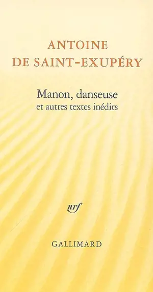 Manon, danseuse : et autres textes inédits