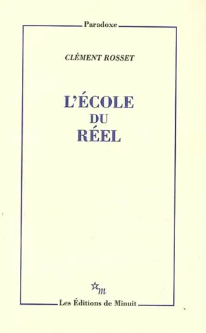 L'école du réel
