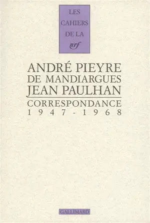 Correspondance : 1947-1968