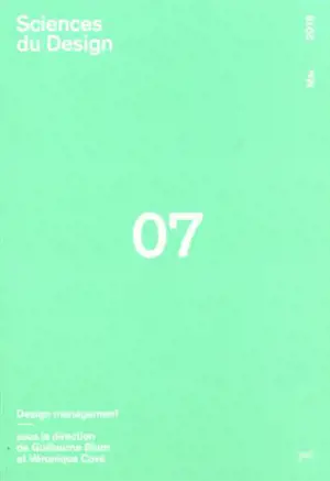Sciences du design, n° 7. Design management