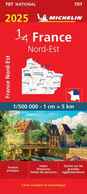 CARTE NATIONALE FRANCE NORD-EST 2025