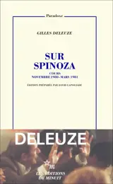 Sur Spinoza : cours novembre 1980-mars 1981