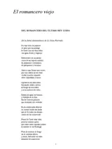 EL ROMANCERO VIEJO