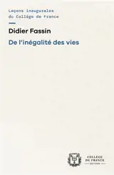 De l'inégalité des vies