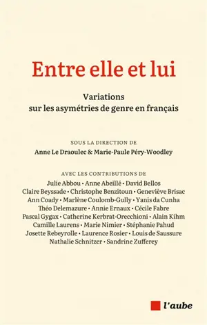 Entre elle et lui : variations sur les asymétries de genre en français