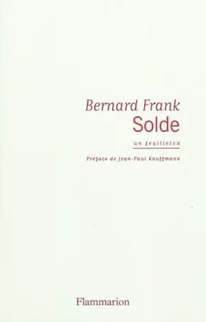 Solde : un feuilleton