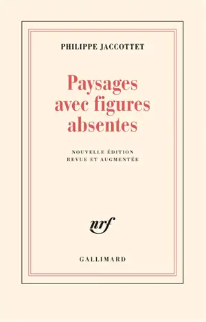 Paysages avec figures absentes