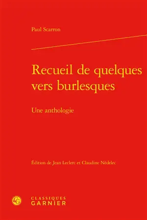 Recueil de quelques vers burlesques : une anthologie