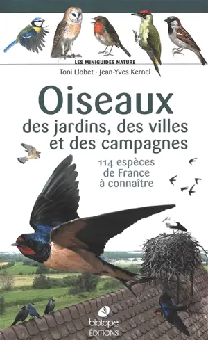Oiseaux des jardins, des villes et des campagnes : 114 espèces de France à connaître