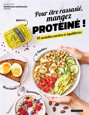 Pour être rassasié, mangez protéiné ! : 45 assiettes variées et équilibrées