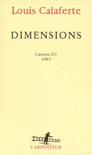 Carnets. Vol. 15. Dimension : 1993