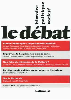 Débat (Le), n° 187