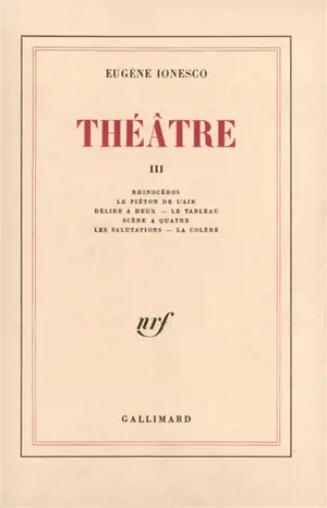 Théâtre. Vol. 3