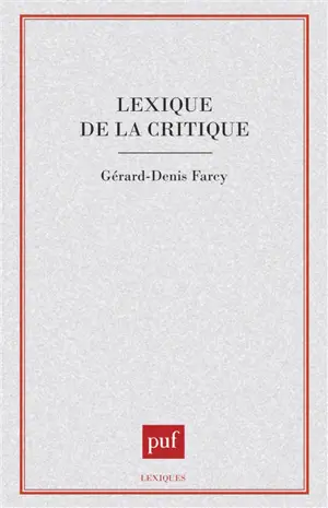 Lexique de la critique