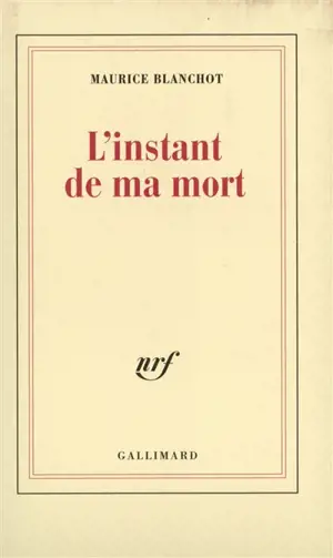 L'instant de ma mort