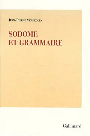 Sodome et grammaire