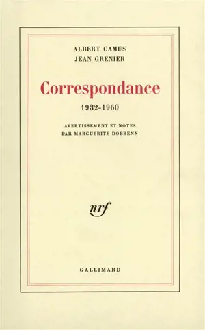 Correspondance : 1932-1960