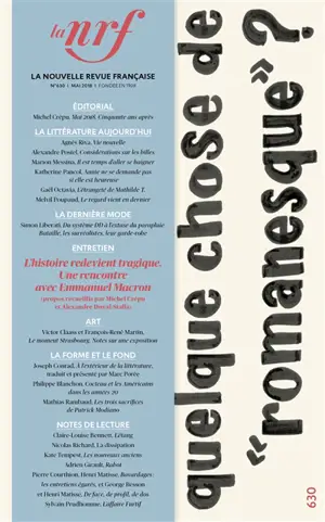Nouvelle revue française, n° 630