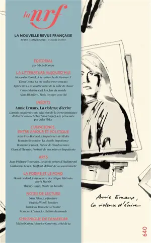 Nouvelle revue française, n° 640