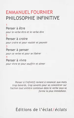 Philosophie infinitive