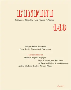 Infini (L'), n° 140