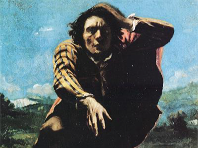 Gustave Courbet, L'homme rendu fou par la peur