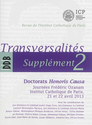 Doctorats Honoris Causa - Journées Frédéric Ozanam (2013 ; Paris)
